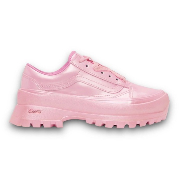 VANS x Collina Strada Womens Old Skool Pink Platform Vibram DX Sneakers Size 10 - Picture 3 of 11
